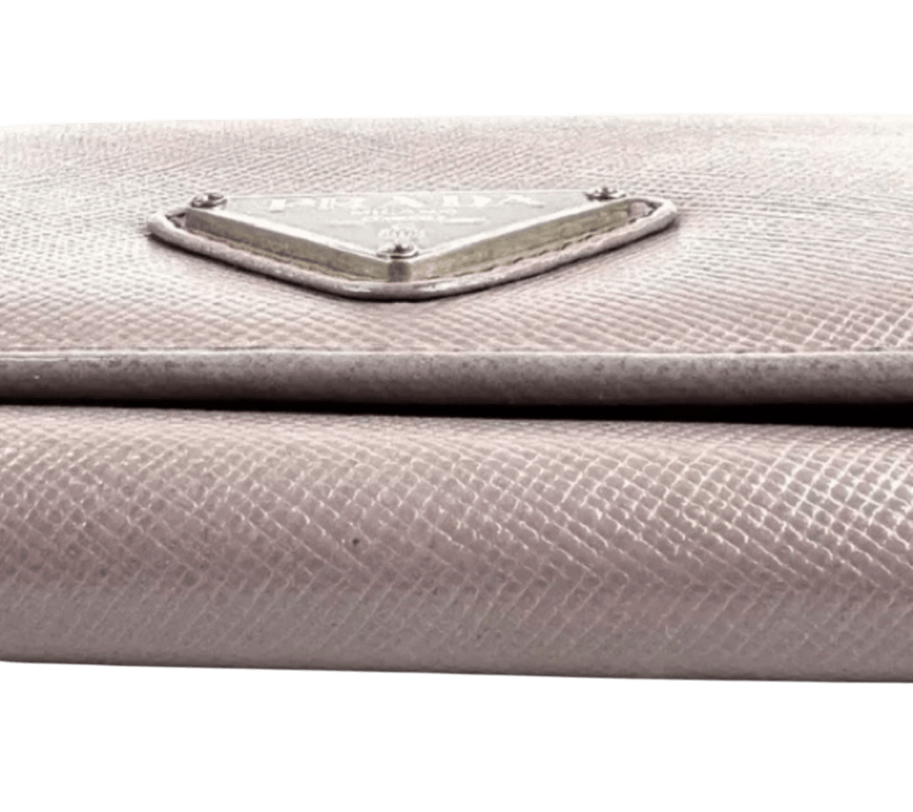 PRADA fold leather wallet purple authent - Luxbrandz