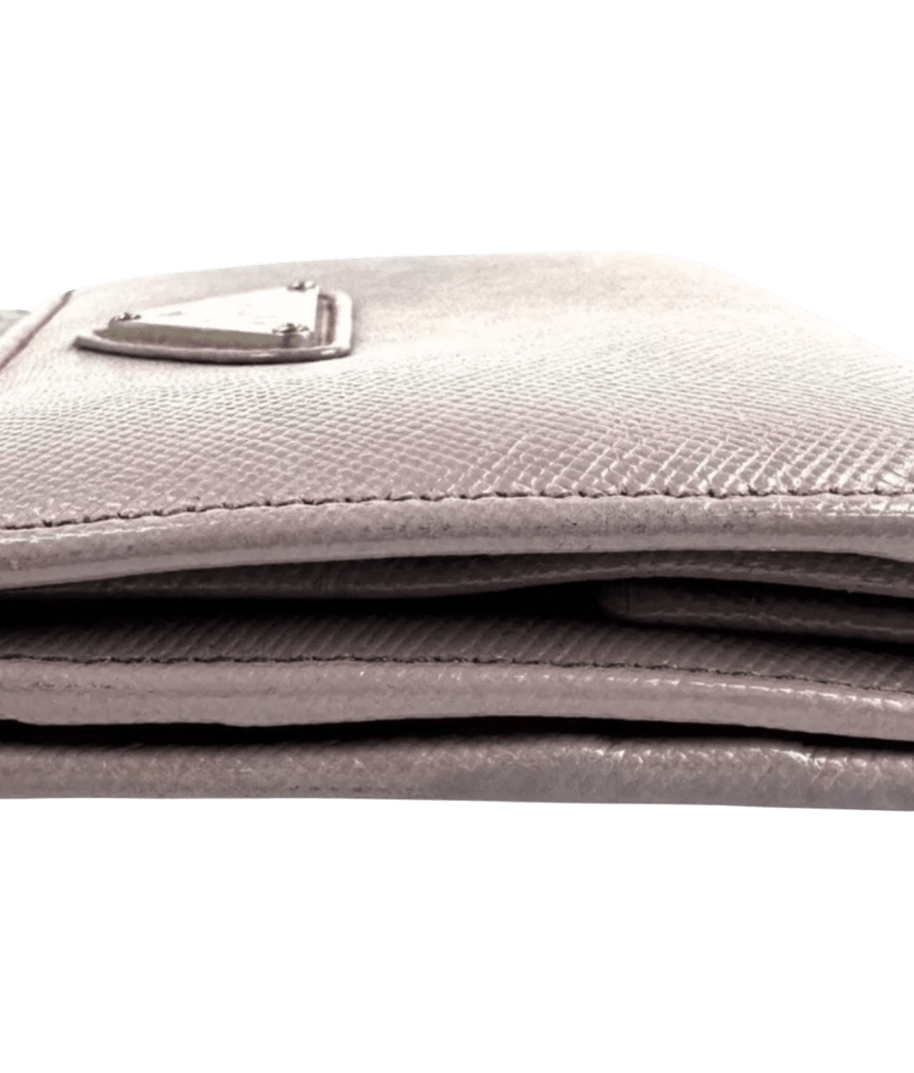 PRADA fold leather wallet purple authent - Luxbrandz