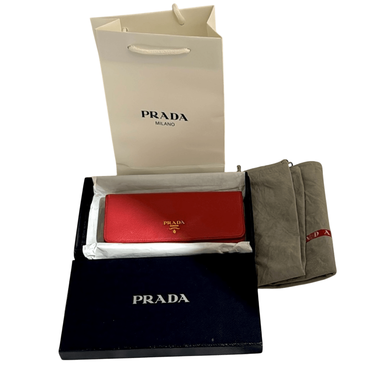 PRADA LONG WALLET IN LIGHT PINK COLOR BRAND NEW NWOT - Luxbrandz