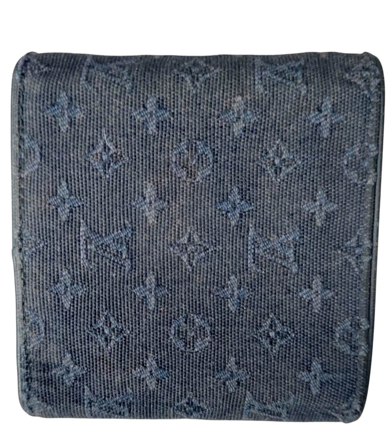 Louis Vuitton Monogram mini wallet in navy - Luxbrandz