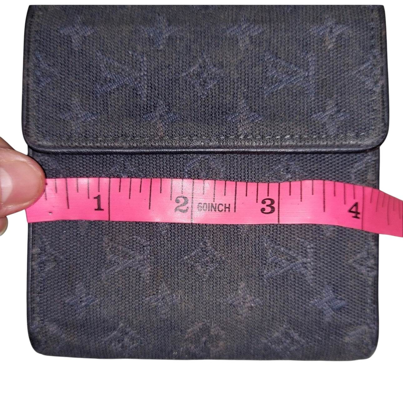 Louis Vuitton Monogram mini wallet in navy - Luxbrandz