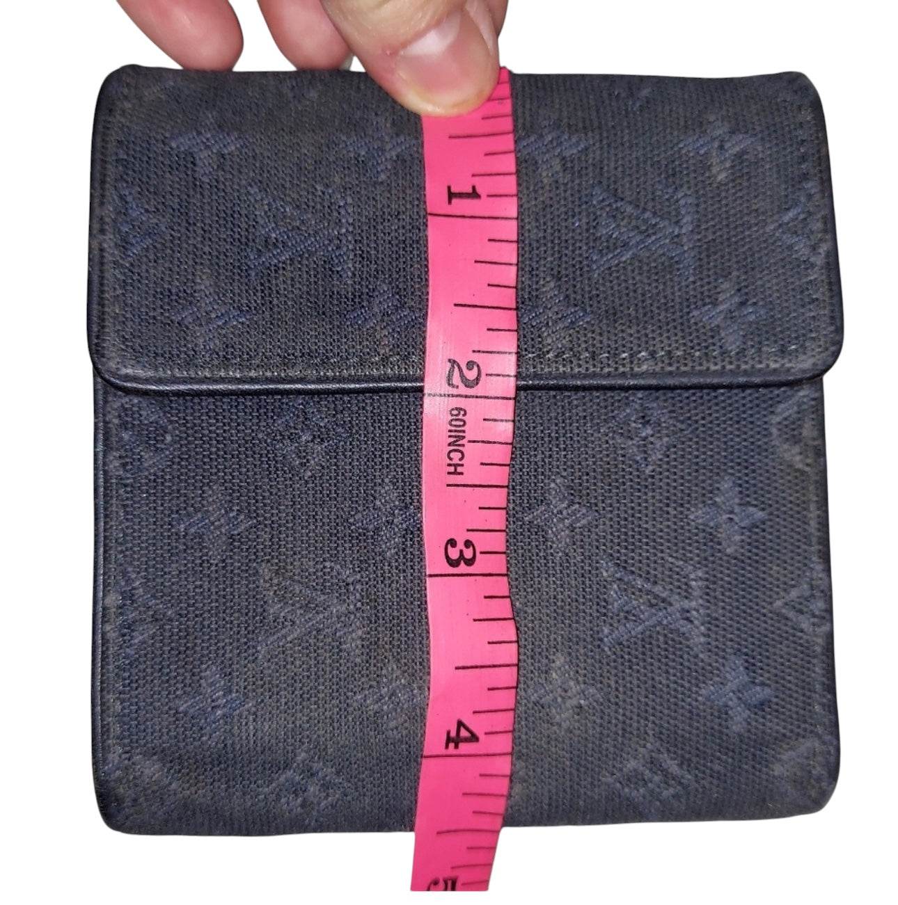 Louis Vuitton Monogram mini wallet in navy - Luxbrandz