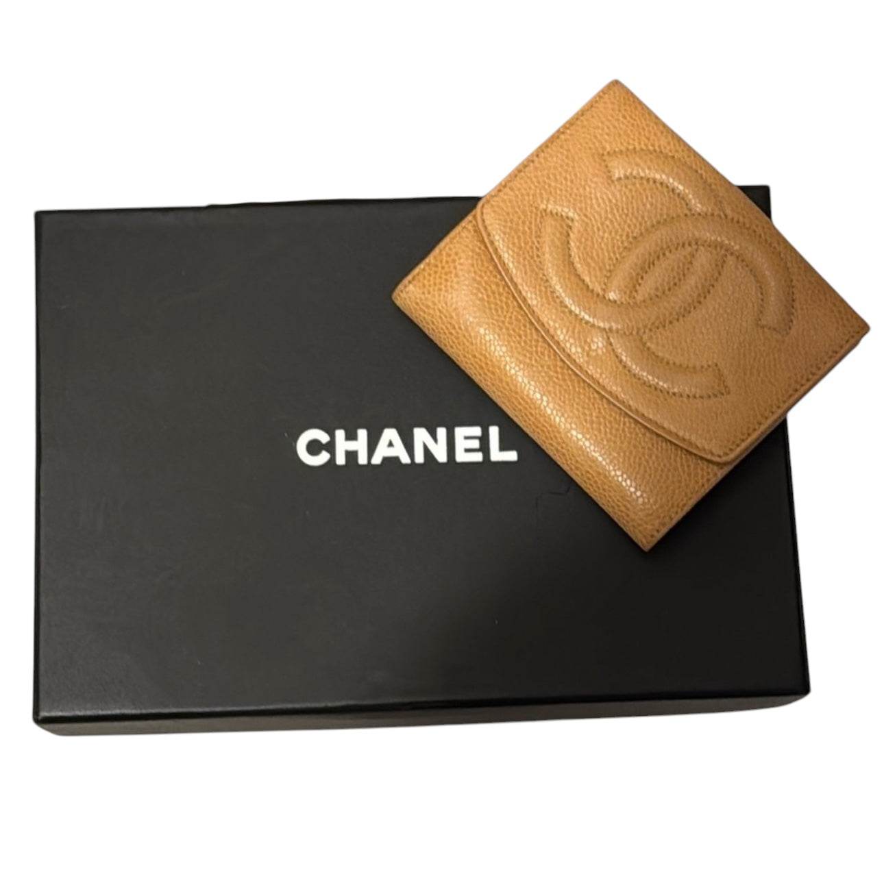 Chanel Bifold Wallet Caviar Skin in excellent condition with Chanel box, Chanel Dustbag & Chanel Gift Bah - Luxbrandz