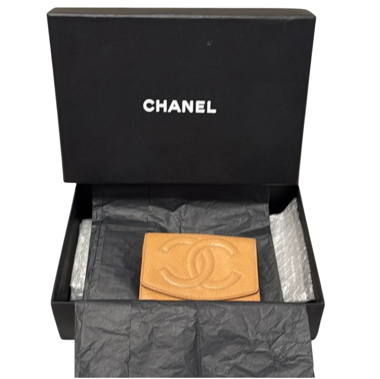 Chanel Bifold Wallet Caviar Skin in excellent condition with Chanel box, Chanel Dustbag & Chanel Gift Bah - Luxbrandz
