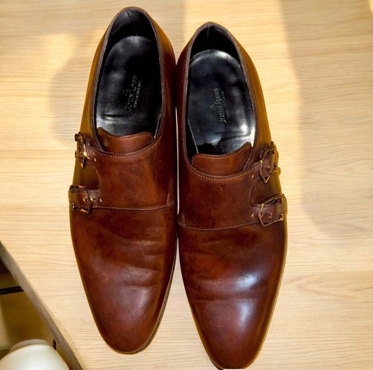 John Lobb Lawry Chelsea Double Monk Strap Shoes in mint condition - Luxbrandz