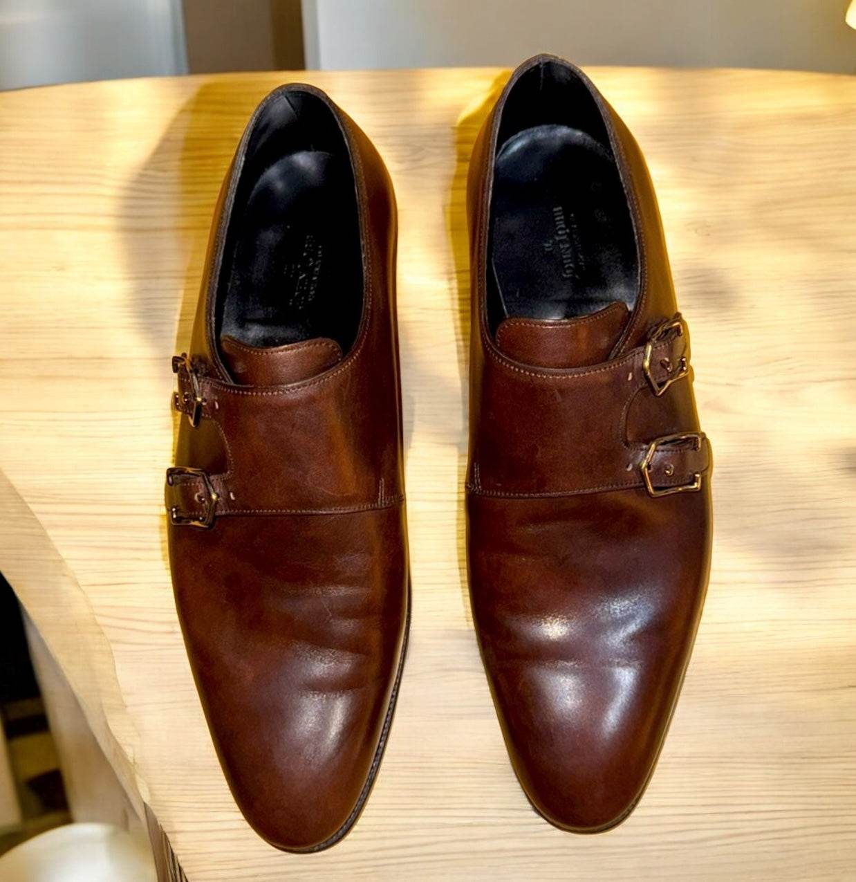 John Lobb Lawry Chelsea Double Monk Strap Shoes in mint condition - Luxbrandz