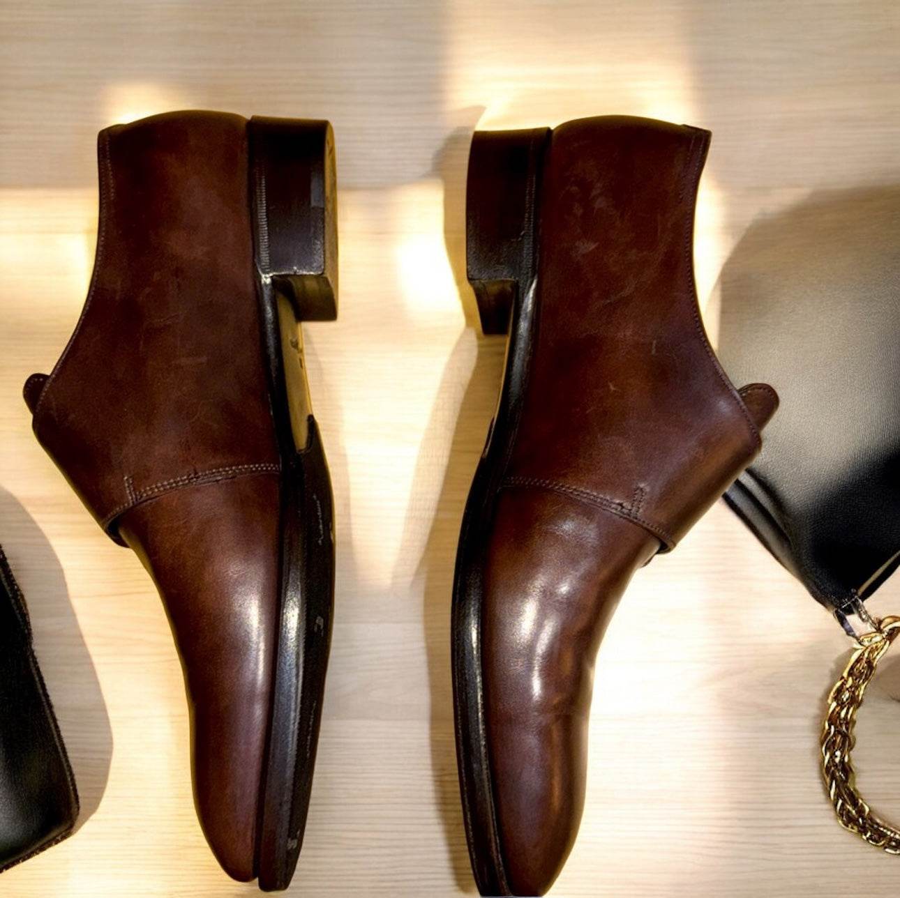John Lobb Lawry Chelsea Double Monk Strap Shoes in mint condition - Luxbrandz
