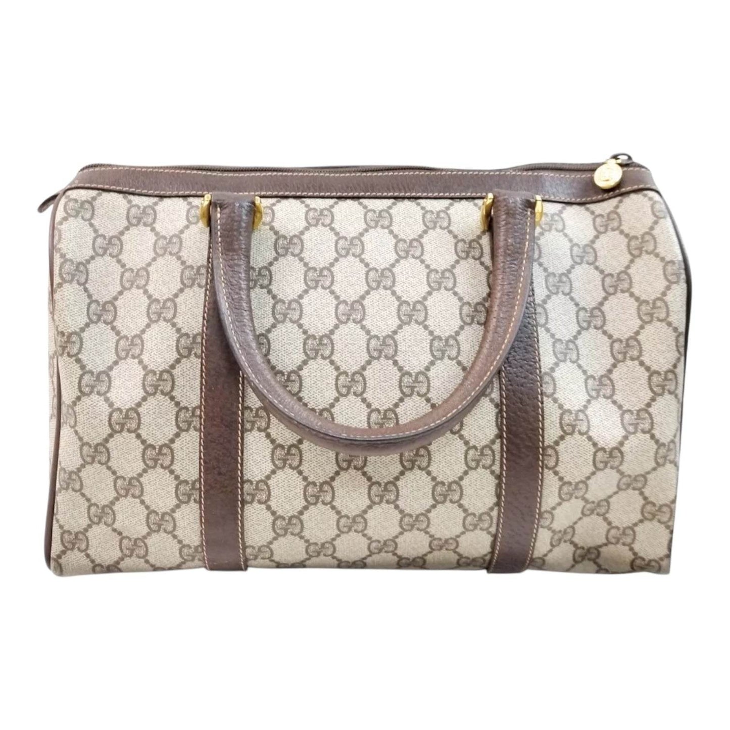 Gucci GG Supreme Monogram Boston Bag in mint condition Authentic - Luxbrandz