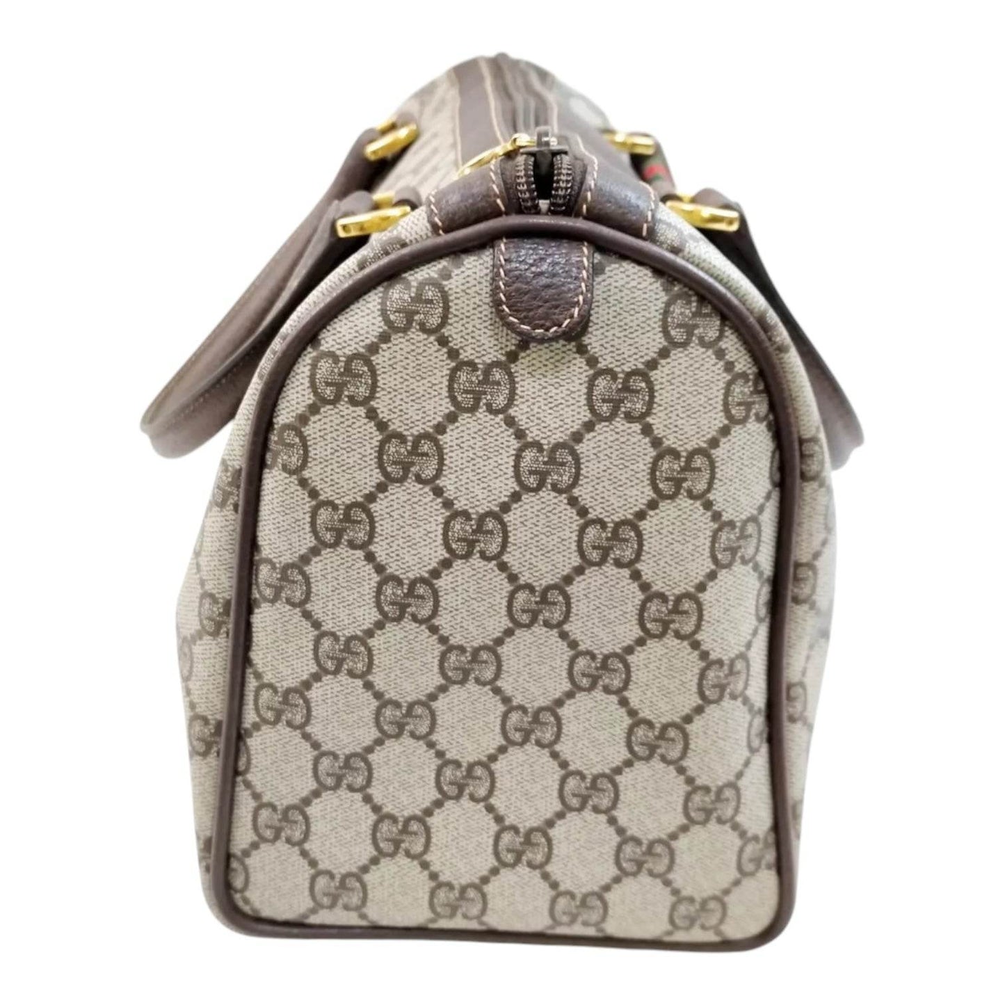 Gucci GG Supreme Monogram Boston Bag in mint condition Authentic - Luxbrandz