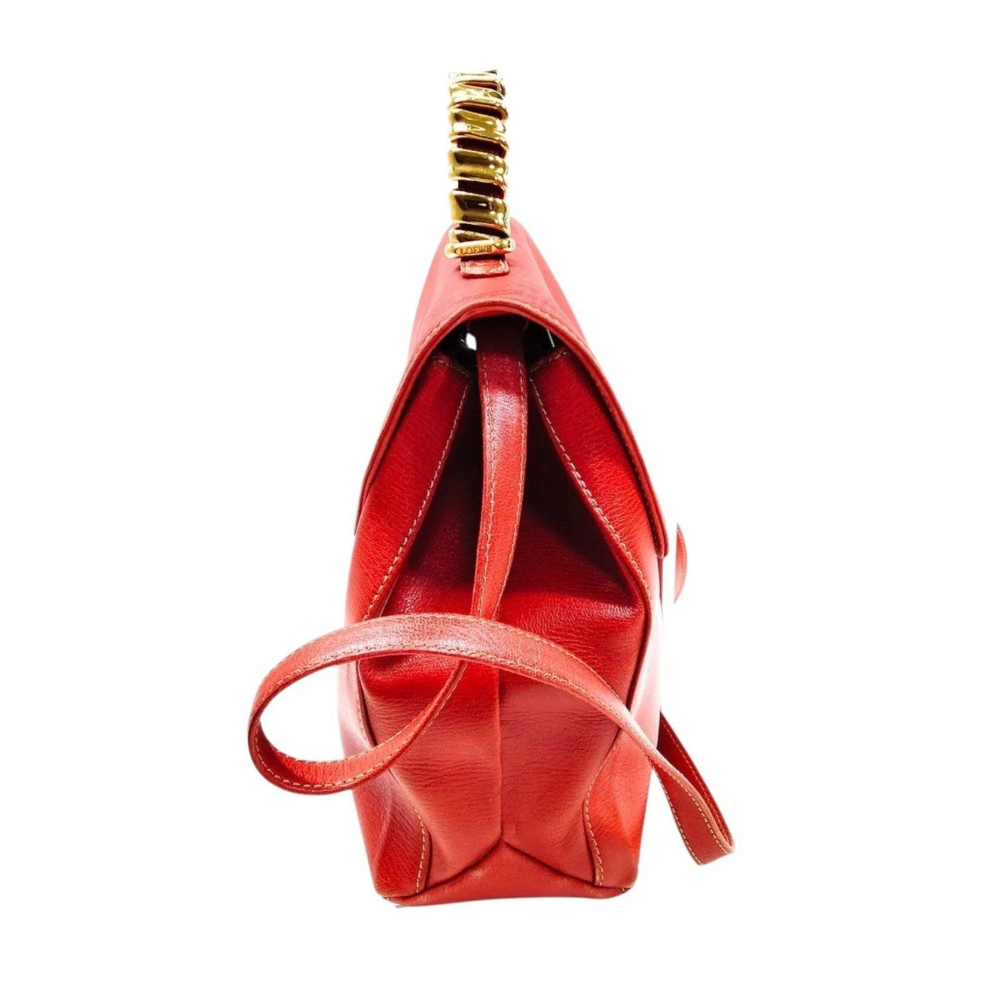 LOEWE Red Genuine Leather With Top Handle Crossbody / Shoulder Bag in excellent condition - Luxbrandz