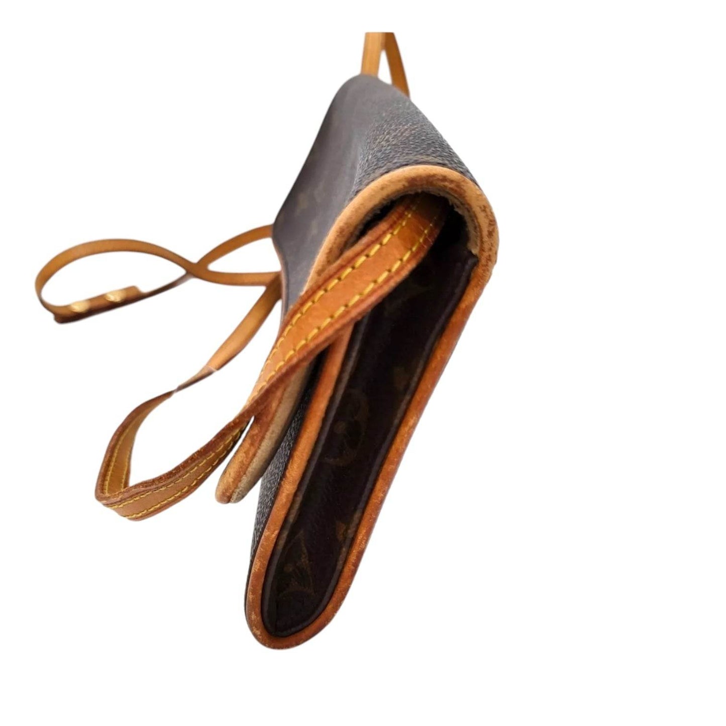Louis Vuitton Monogram Twin Pouchette in mint condition genuine leather crossbody bag - Luxbrandz