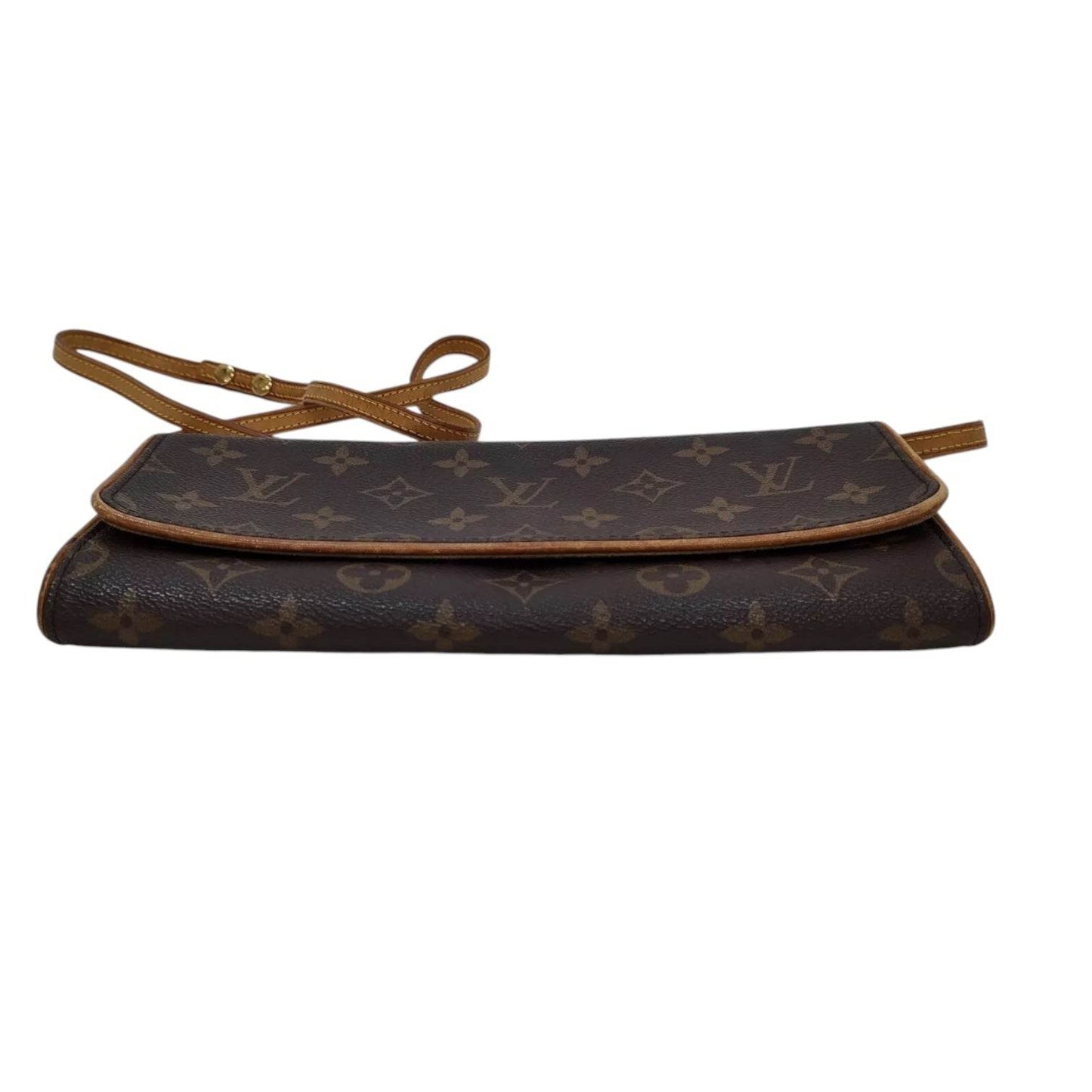 Louis Vuitton Monogram Twin Pouchette in mint condition genuine leather crossbody bag - Luxbrandz