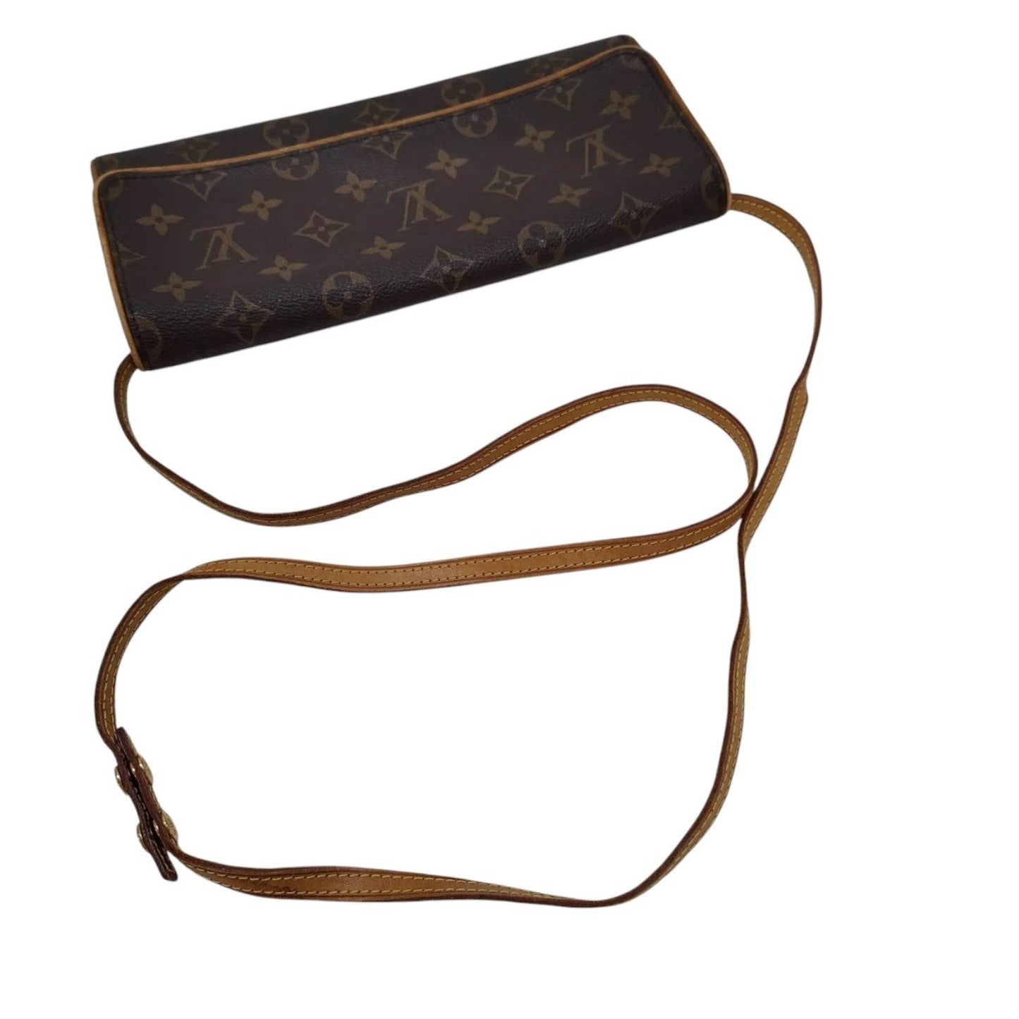 Louis Vuitton Monogram Twin Pouchette in mint condition genuine leather crossbody bag - Luxbrandz