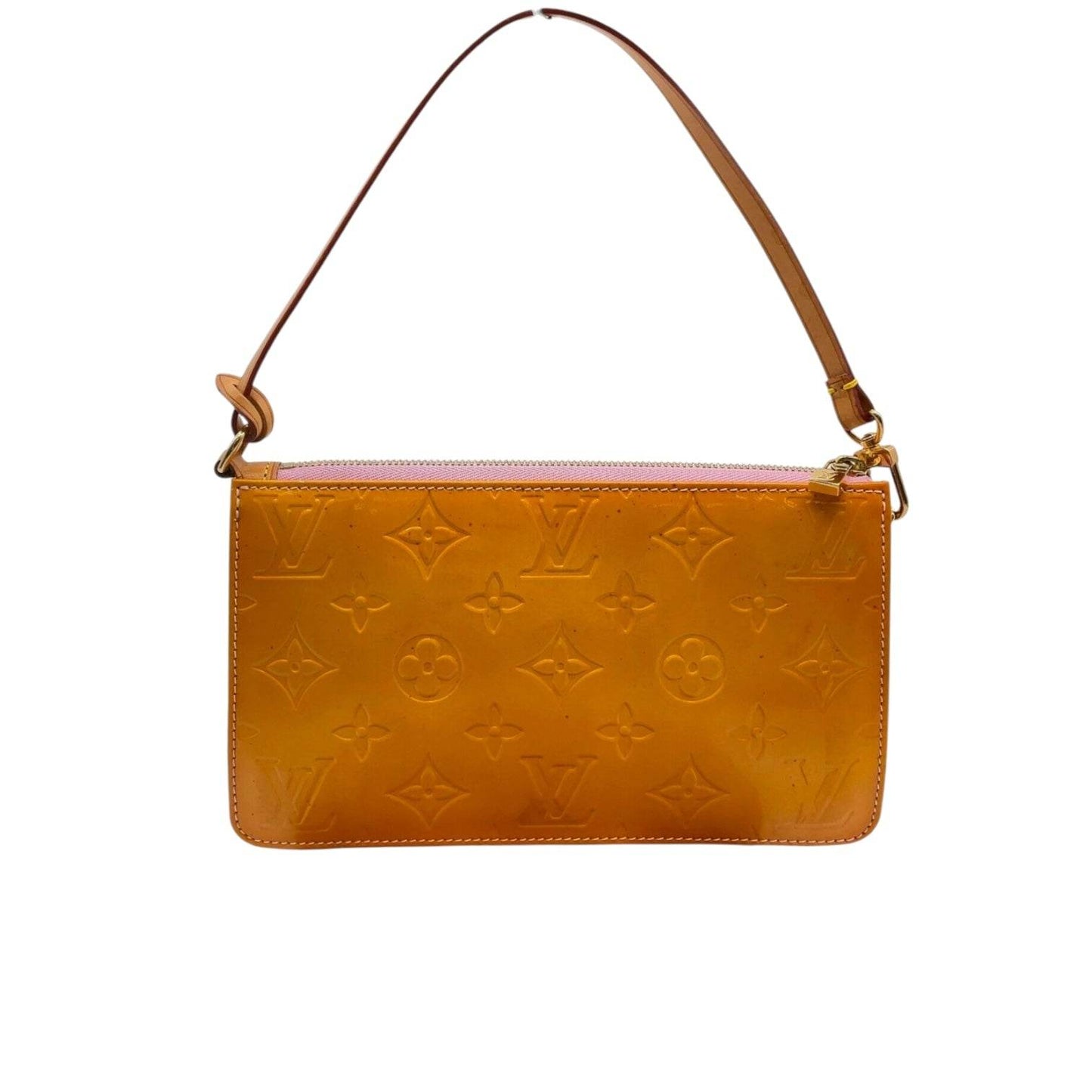 Louis Vuitton Vernice Lexington Yellow Accessory Pouch in mint condition. - Luxbrandz