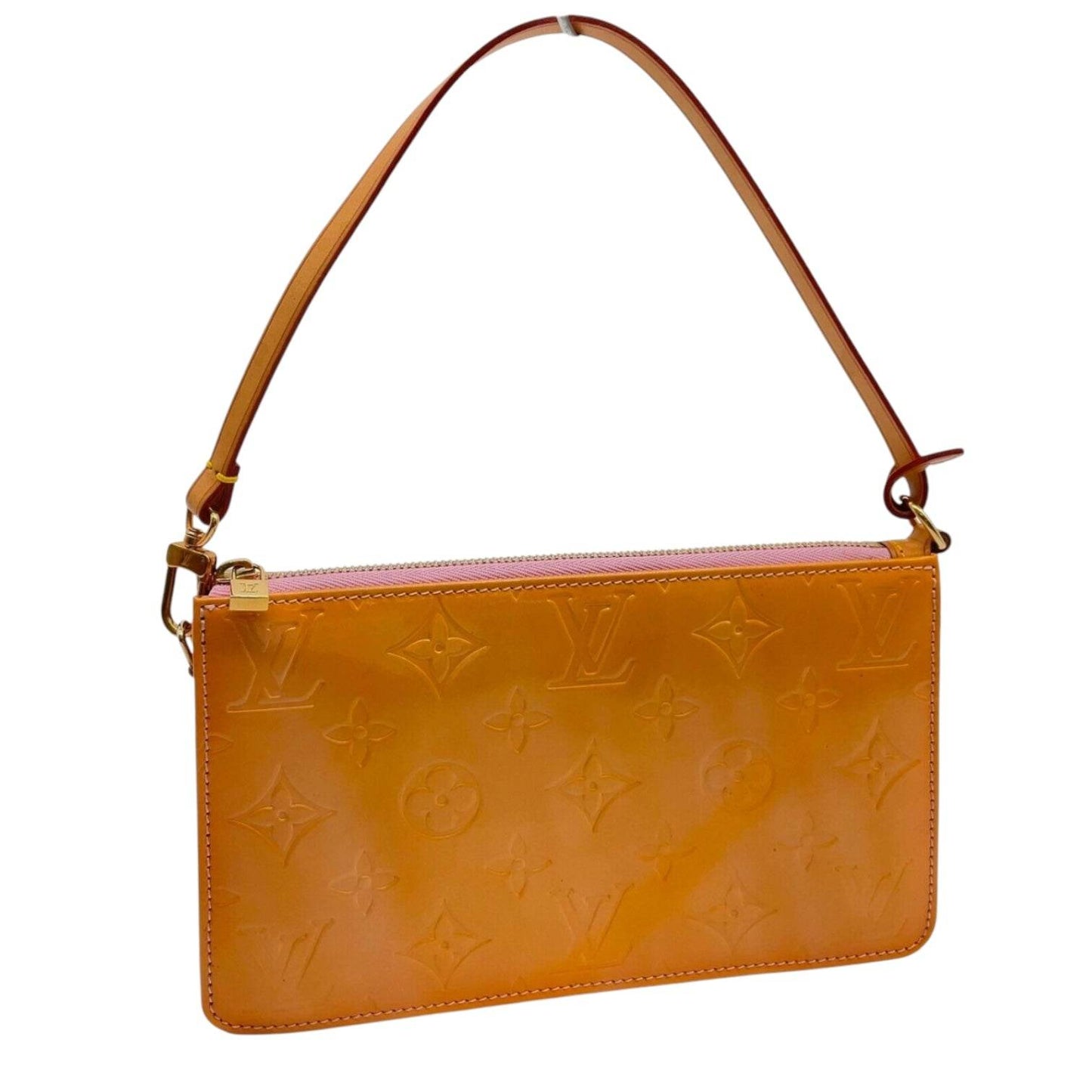 Louis Vuitton Vernice Lexington Yellow Accessory Pouch in mint condition. - Luxbrandz