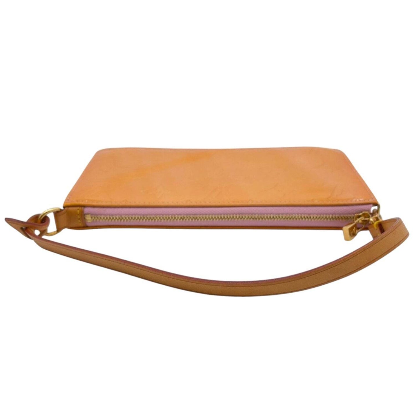 Louis Vuitton Vernice Lexington Yellow Accessory Pouch in mint condition. - Luxbrandz