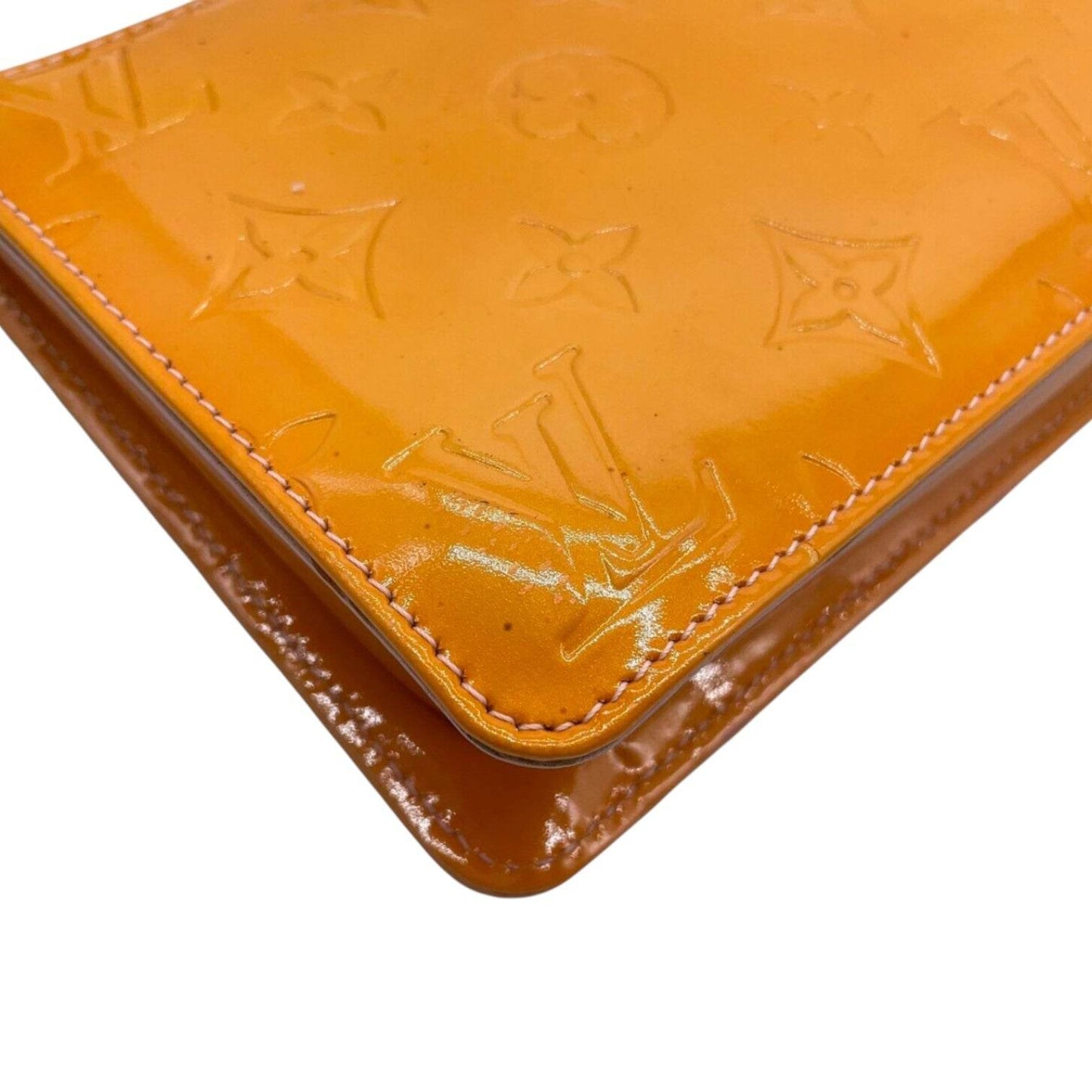 Louis Vuitton Vernice Lexington Yellow Accessory Pouch in mint condition. - Luxbrandz