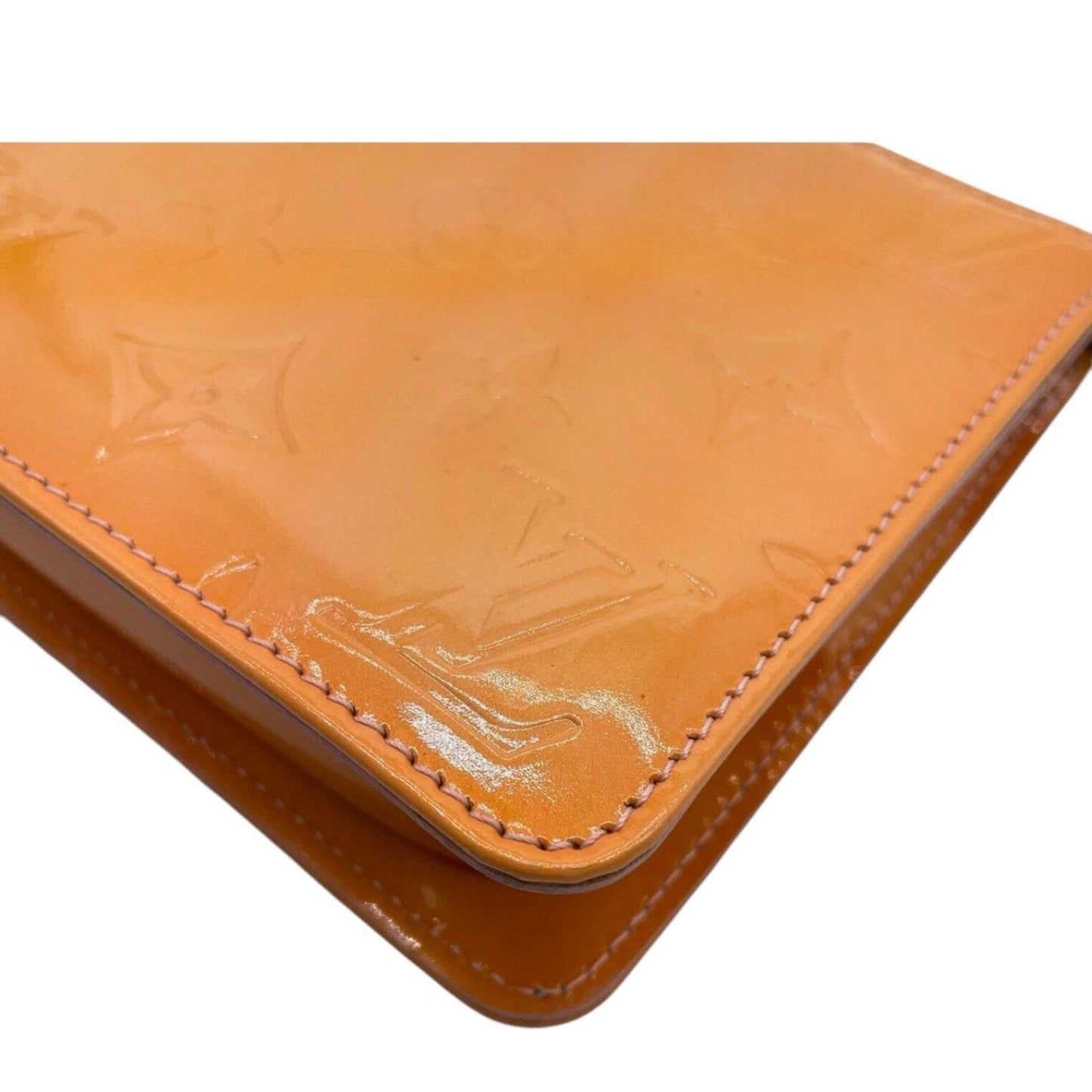Louis Vuitton Vernice Lexington Yellow Accessory Pouch in mint condition. - Luxbrandz