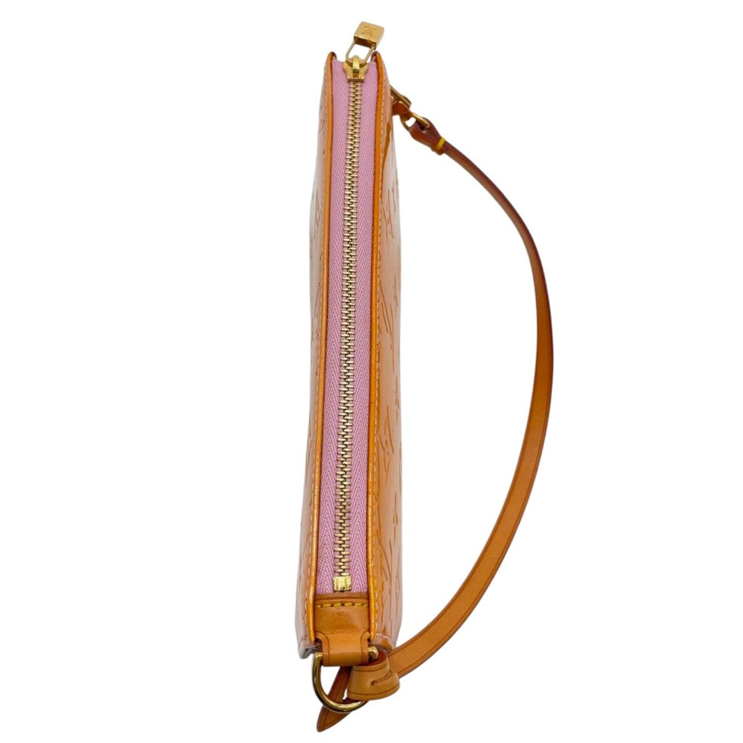 Louis Vuitton Vernice Lexington Yellow Accessory Pouch in mint condition. - Luxbrandz