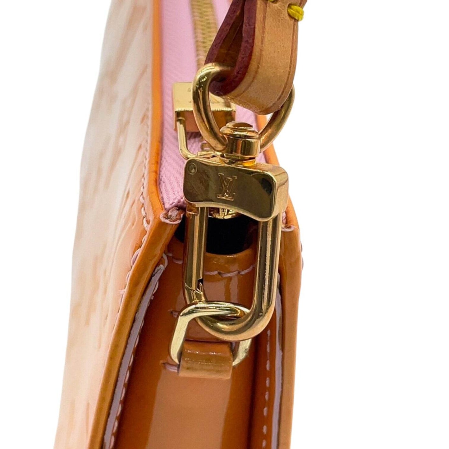 Louis Vuitton Vernice Lexington Yellow Accessory Pouch in mint condition. - Luxbrandz