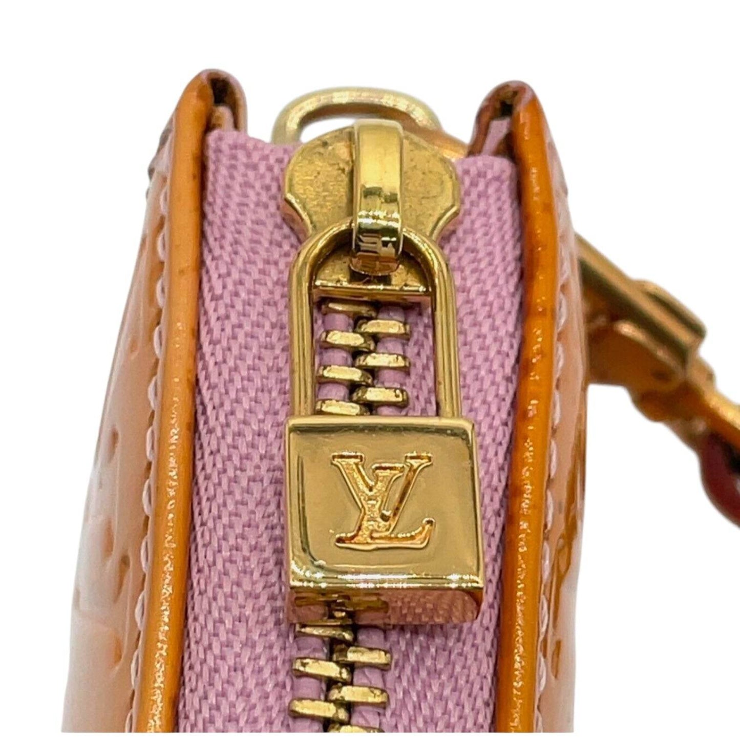 Louis Vuitton Vernice Lexington Yellow Accessory Pouch in mint condition. - Luxbrandz