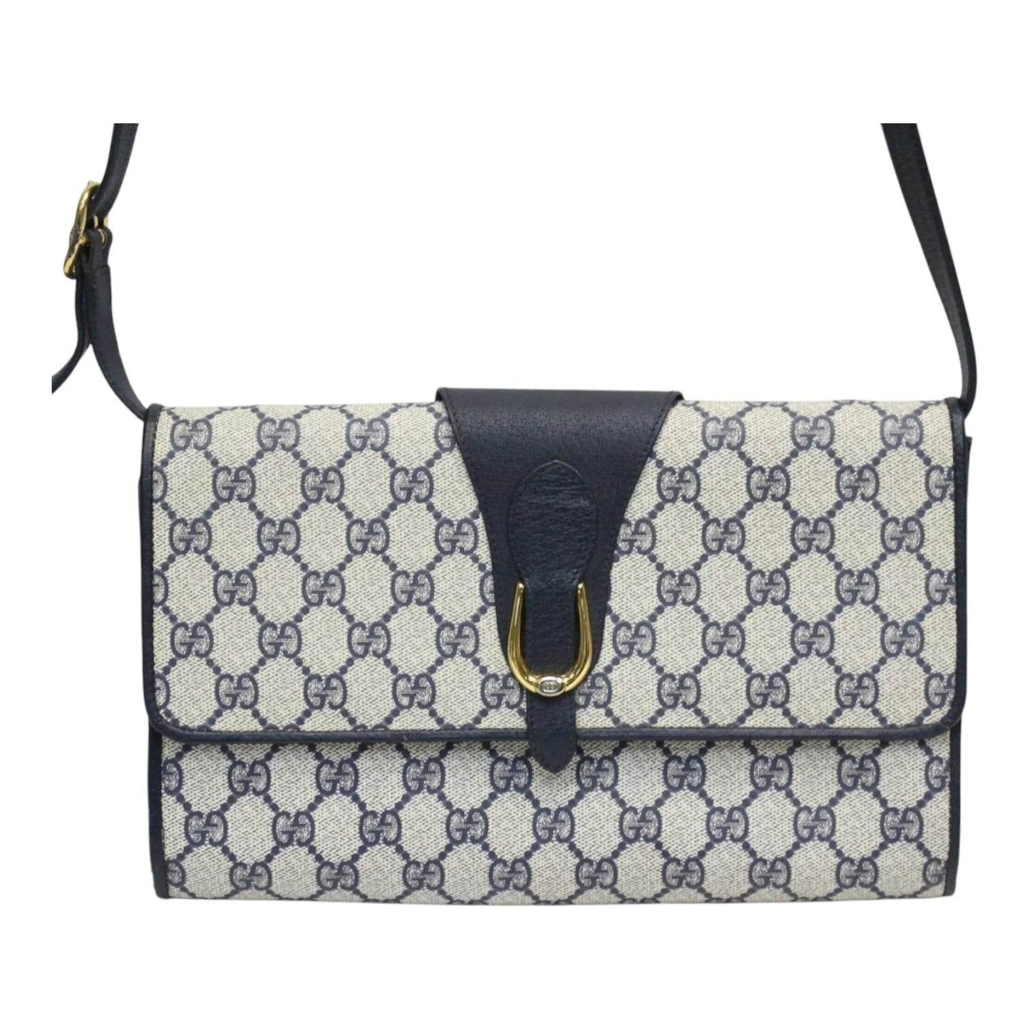 Gucci Gg Monogram Horsebit Crossbody Bag in mint condition - Luxbrandz