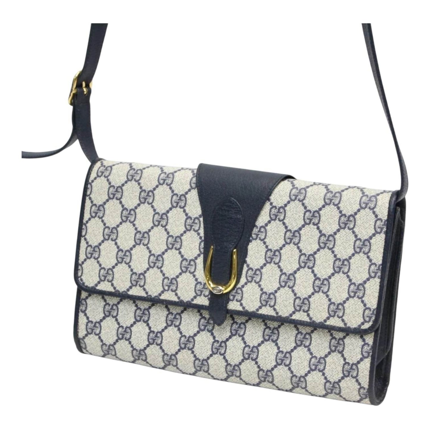 Gucci Gg Monogram Horsebit Crossbody Bag in mint condition - Luxbrandz