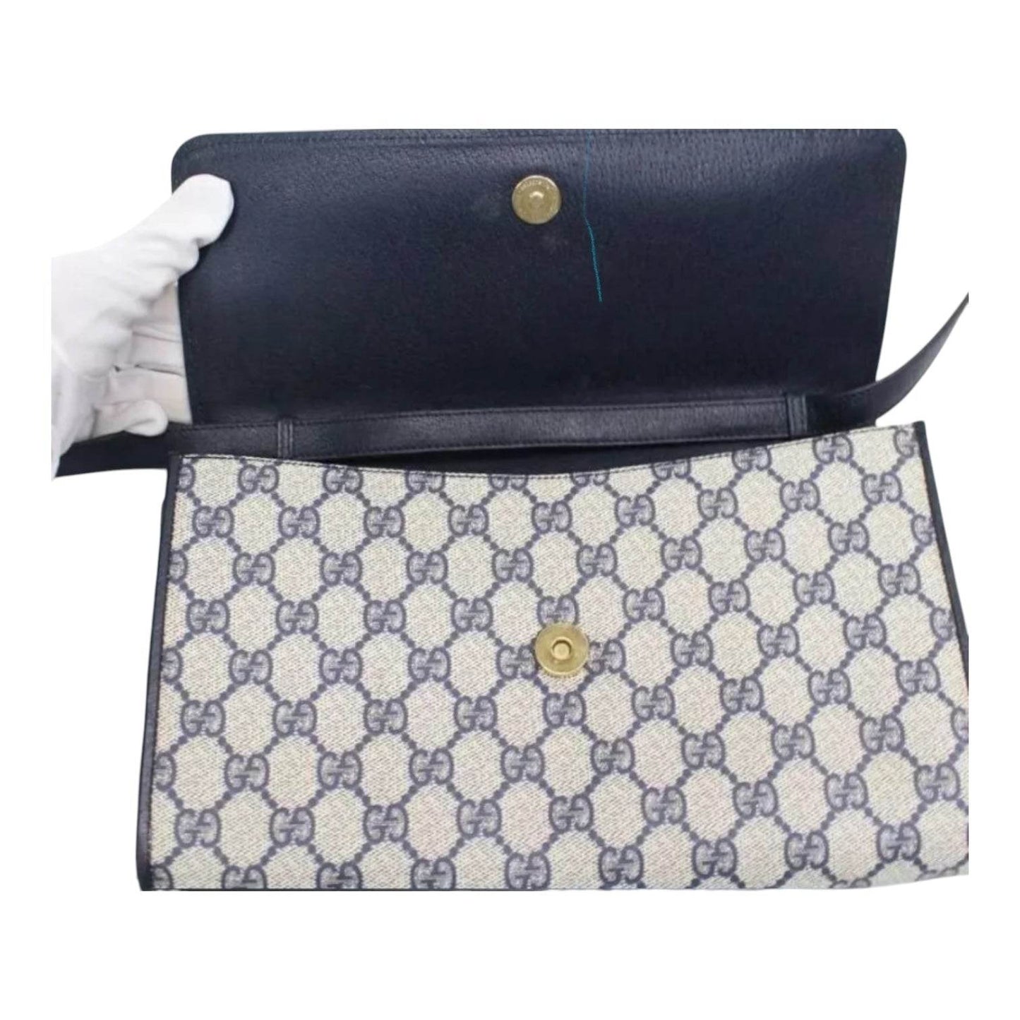 Gucci Gg Monogram Horsebit Crossbody Bag in mint condition - Luxbrandz