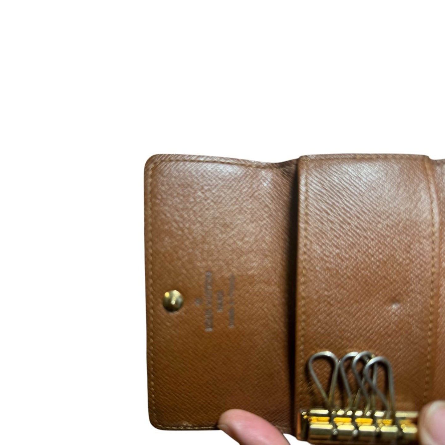 LOUIS VUITTON Monogram Key Pouch Key Holder in mint condition never worn - Luxbrandz