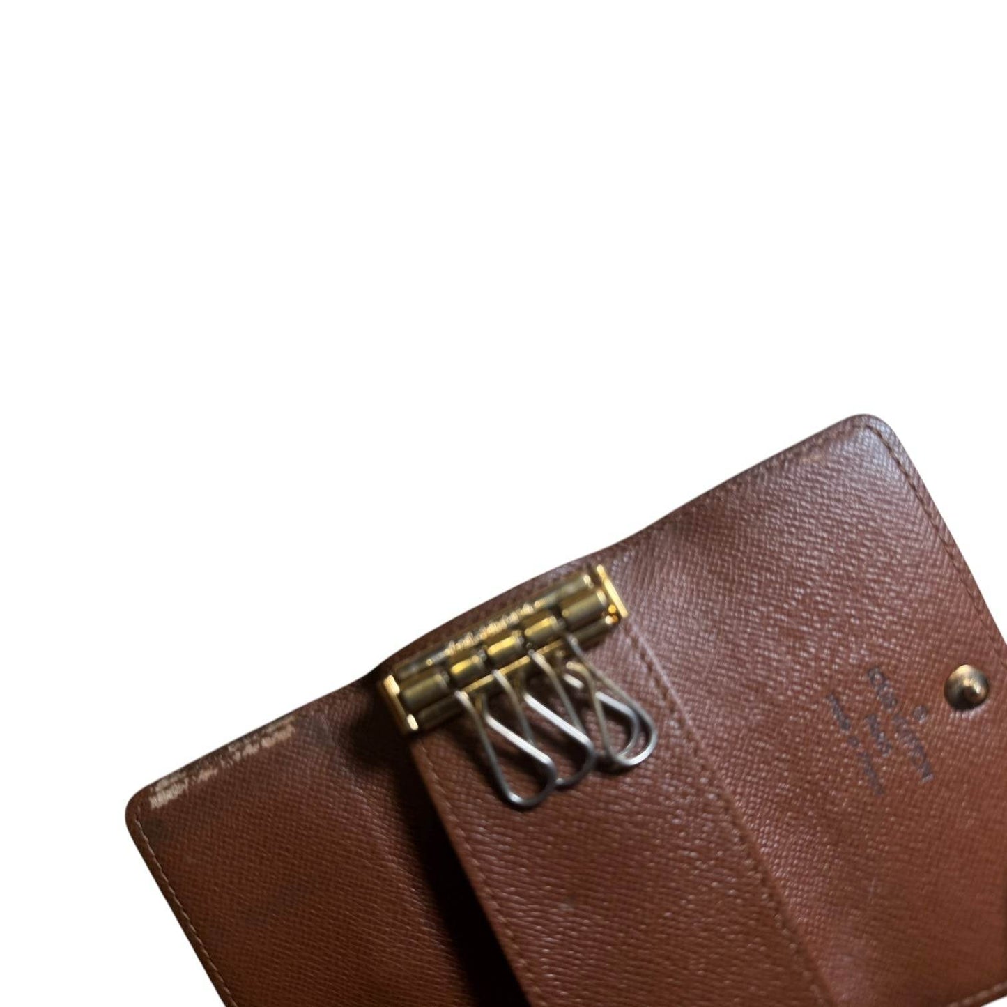 LOUIS VUITTON Monogram Key Pouch Key Holder in mint condition never worn - Luxbrandz