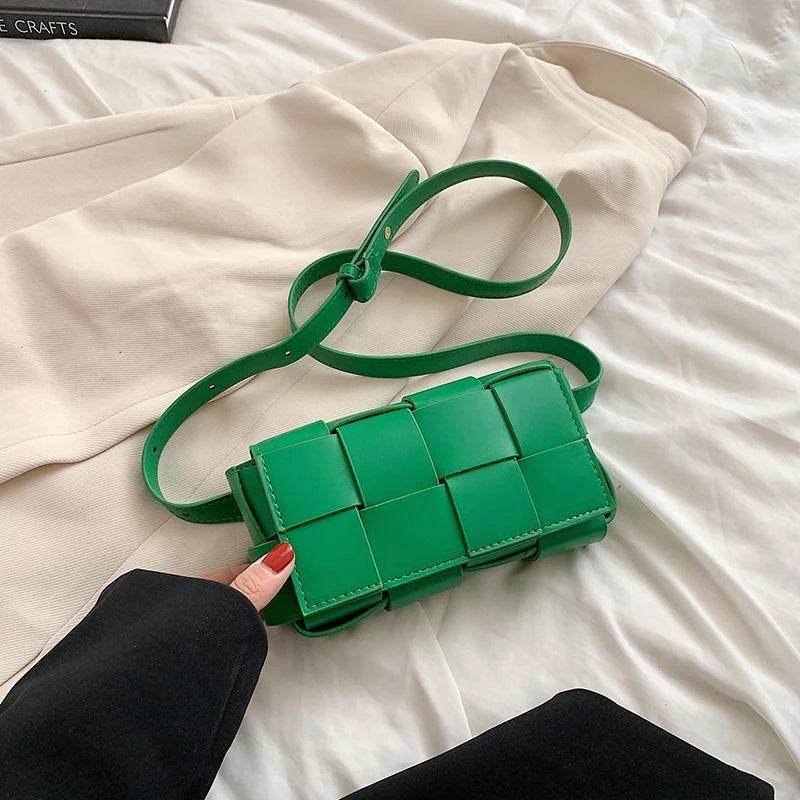 New Mini Trend Leather Woven Bags For Women Luxury Designer Small Handbags Shopper Evening Cross Shoulder Bag Bolsa Feminina - Luxbrandz