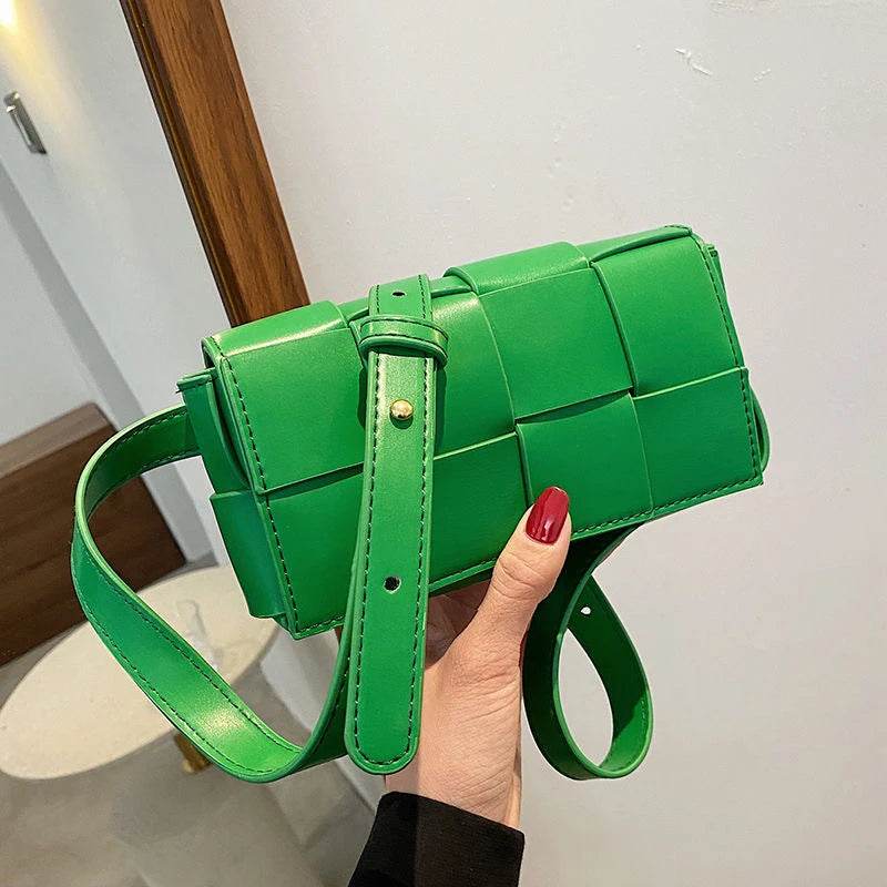 New Mini Trend Leather Woven Bags For Women Luxury Designer Small Handbags Shopper Evening Cross Shoulder Bag Bolsa Feminina - Luxbrandz