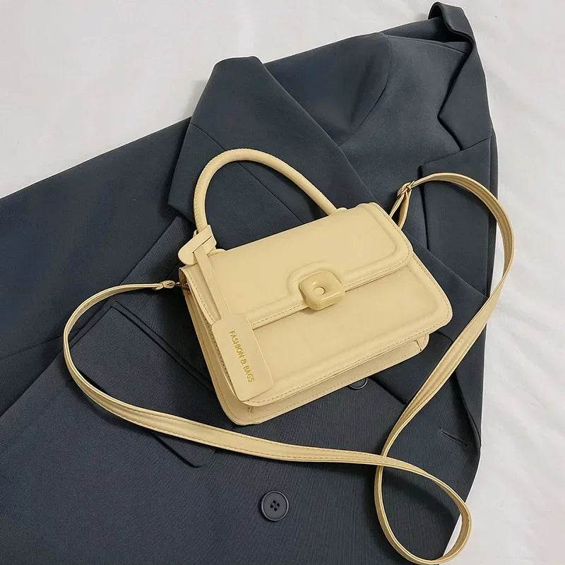 Women’s Leather Shoulder Bag 2024 Trend Brand Small Square Bags Luxury Designer Handbag Fashion Crossbody Messenger Bag Tote Bag - Luxbrandz