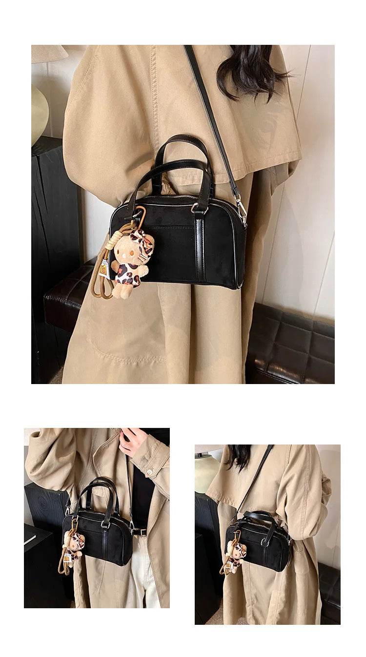 2024 Women’s Leopard Print Matte Handbag, Small Square Crossbody Shoulder Bag for Women - Luxbrandz