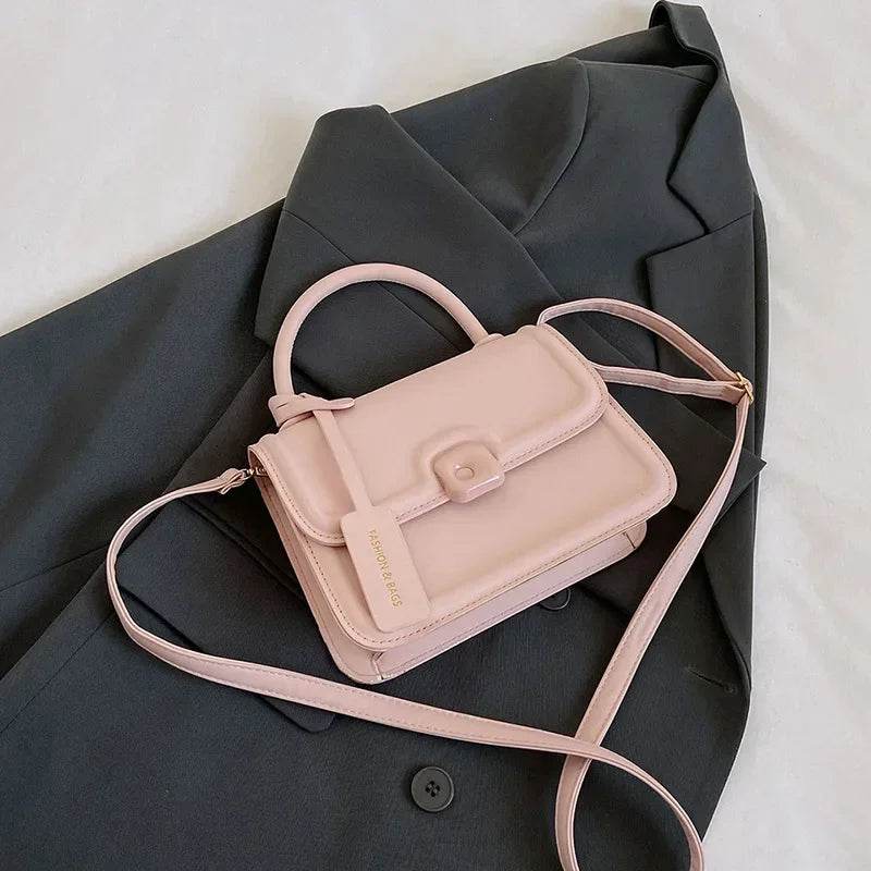 Women’s Leather Shoulder Bag 2024 Trend Brand Small Square Bags Luxury Designer Handbag Fashion Crossbody Messenger Bag Tote Bag - Luxbrandz