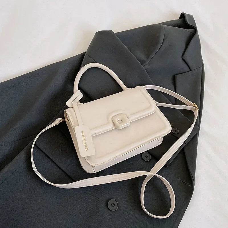 Women’s Leather Shoulder Bag 2024 Trend Brand Small Square Bags Luxury Designer Handbag Fashion Crossbody Messenger Bag Tote Bag - Luxbrandz