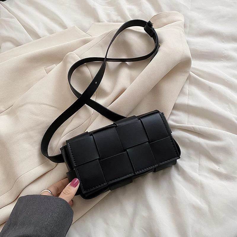 New Mini Trend Leather Woven Bags For Women Luxury Designer Small Handbags Shopper Evening Cross Shoulder Bag Bolsa Feminina - Luxbrandz