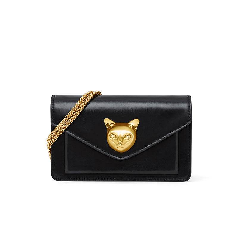 Niche Light Luxury Leather Women's Fashion Chain Messenger Bag - Luxbrandz