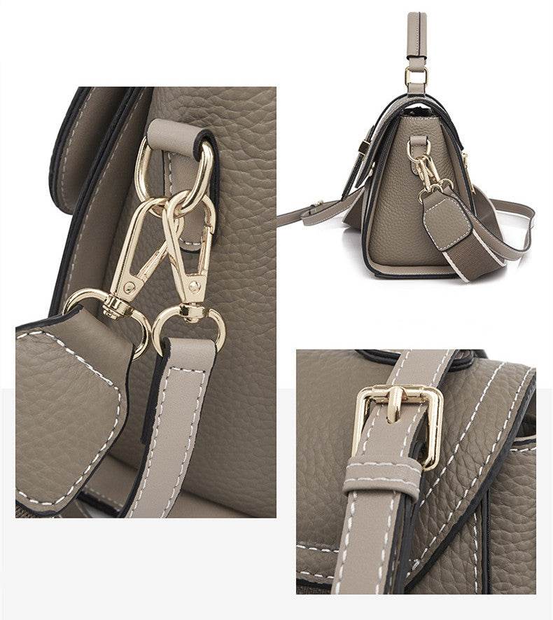 Women's Niche Light Luxury Shoulder Bag All Match Genuine Leather - Luxbrandz
