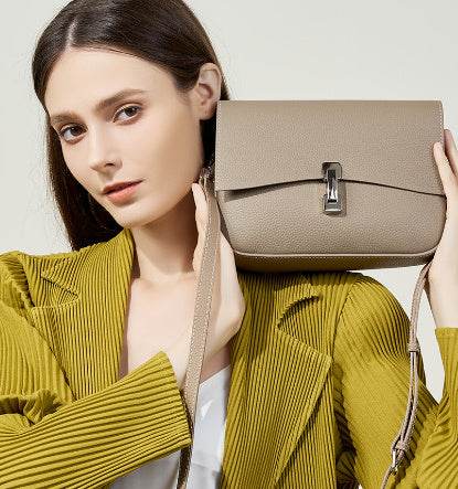 Fashionable All-match Light Luxury Leather Shoulder Messenger Bag - Luxbrandz