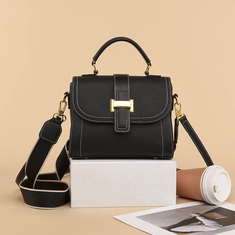 Women's Niche Light Luxury Shoulder Bag All Match Genuine Leather - Luxbrandz