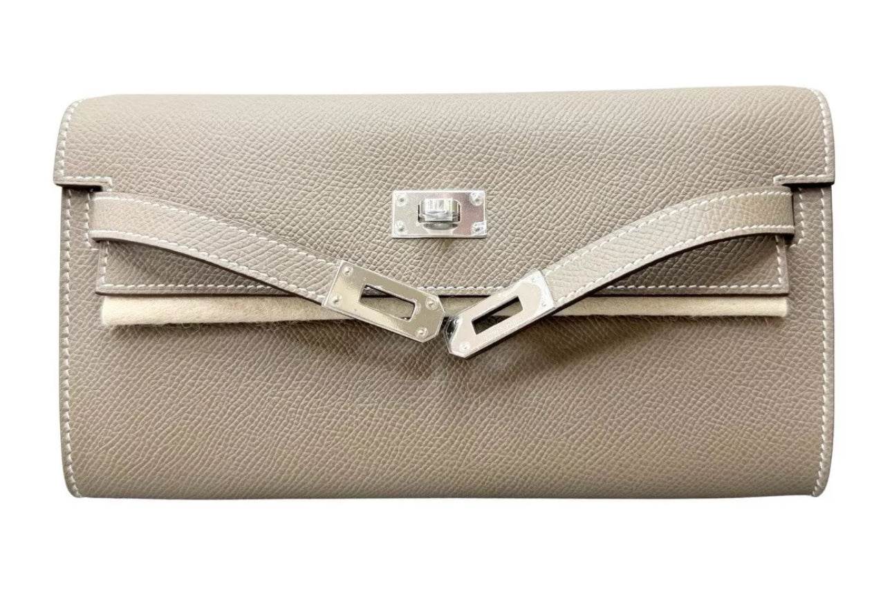 Hermès Kelly To Go Wallet Etoupe 2024 Brand New - Luxbrandz