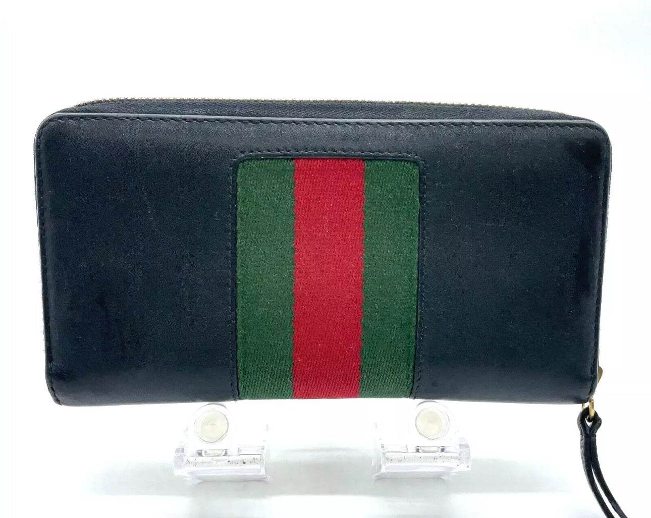 Gucci Slyvie Black Leather Wallet in Excellent Condition - Luxbrandz