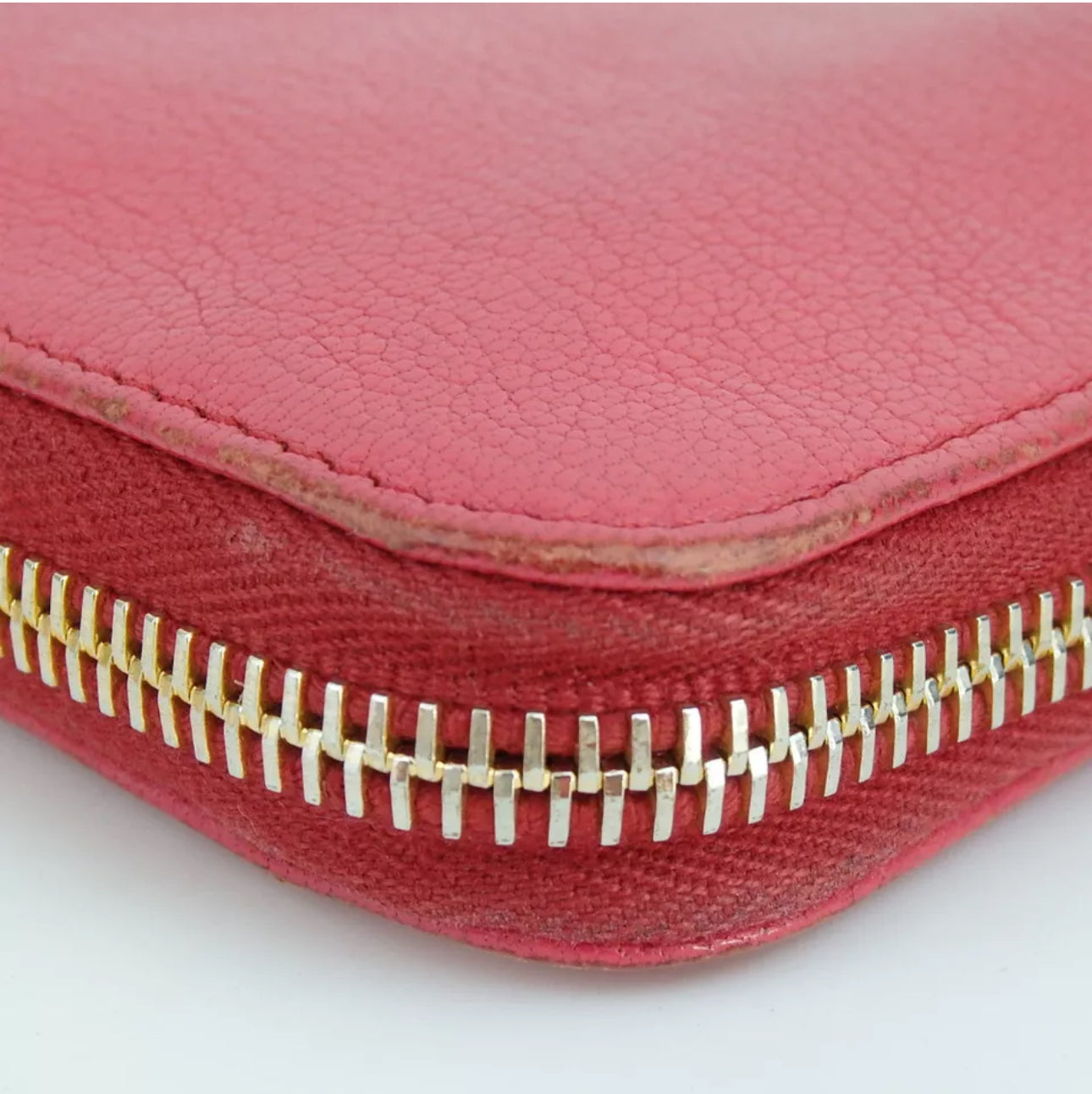 MIU MIU Pink Zip Around Continental Wallet in excellent condition