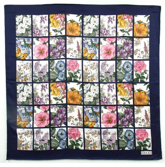 Gucci Silk Scarf for women Floral Design New Without Tags