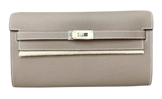 Hermès Kelly To Go Wallet Etoupe 2024 Brand New