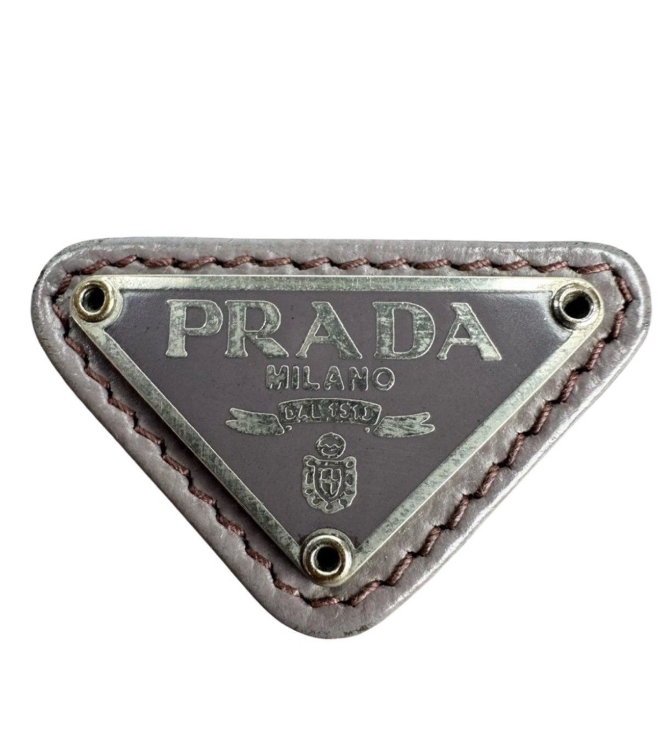 Prada Safiano Leather Pink Wallet for women in excellent used condition with Tra-angular metal Prada Logo