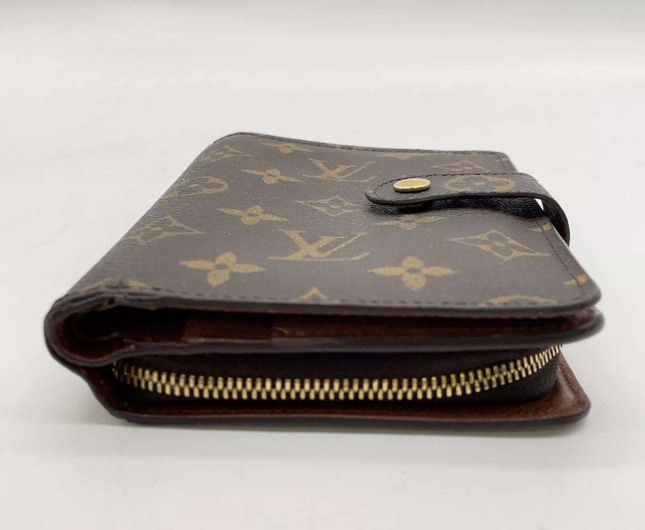 Louis Vuitton Monogram Porte Papier Zip M61207 Wallet W/Box NS110789