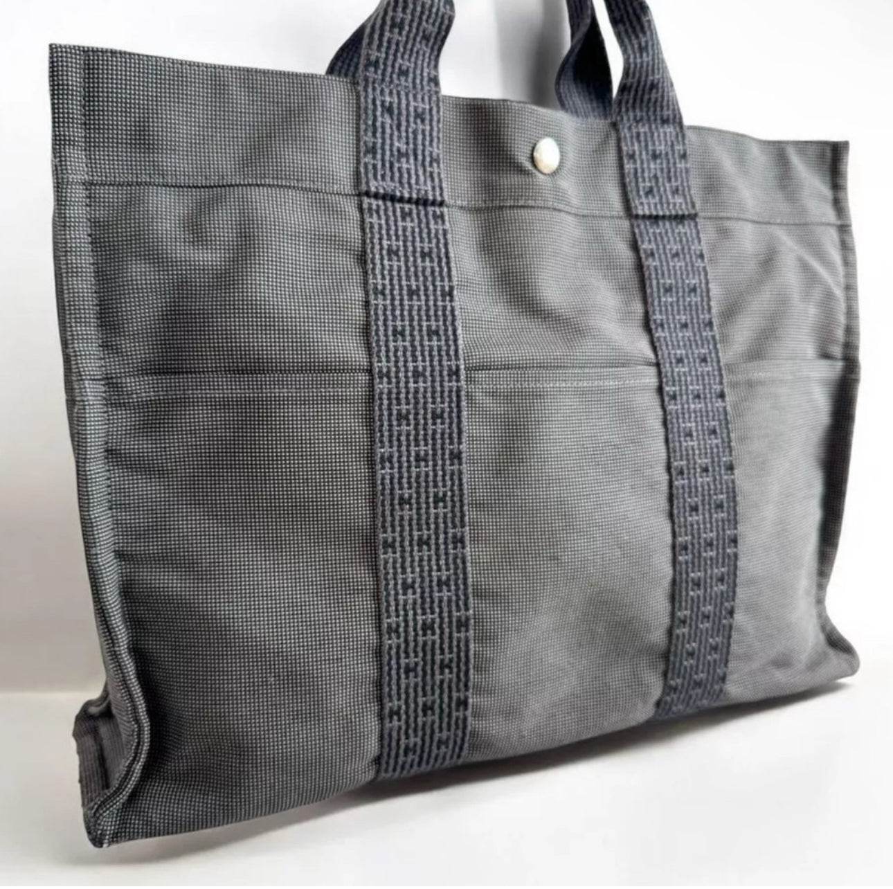 Hermes Airline MM Gray Tote Bag - Luxbrandz