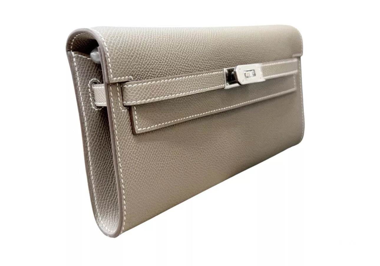 Hermès Kelly To Go Wallet Etoupe 2024 Brand New - Luxbrandz